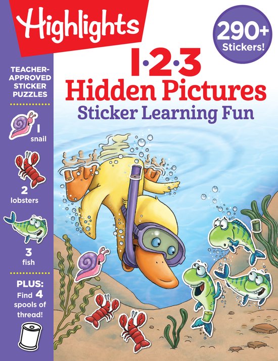 123 Hidden Pictures Sticker Learning Fun