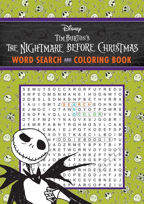 Coloring Book & Word Search- Disney Tim Burton's the Nightmare Before Christmas Word Search and Coloring Book