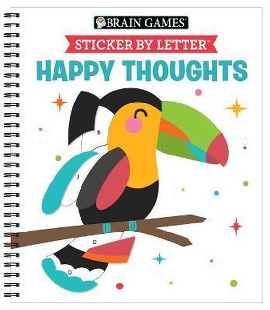 Brain Games - Sticker by Letter- Brain Games - Sticker by Letter: Happy Thoughts