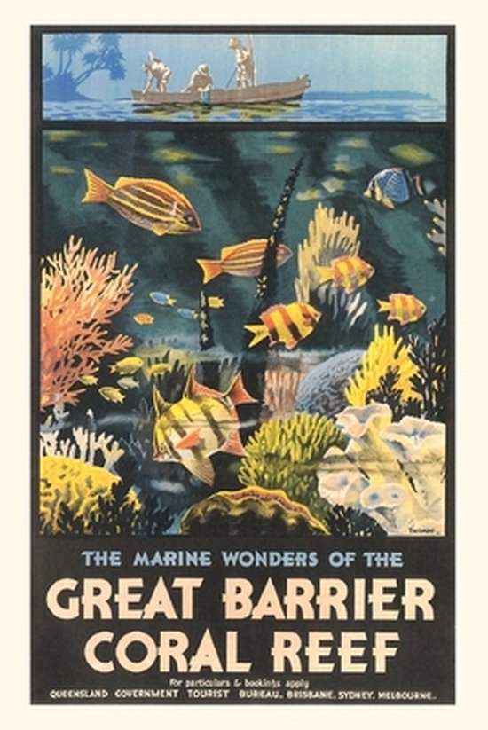 Pocket Sized - Found Image Press Journals- Vintage Journal Great Barrier Coral Reef