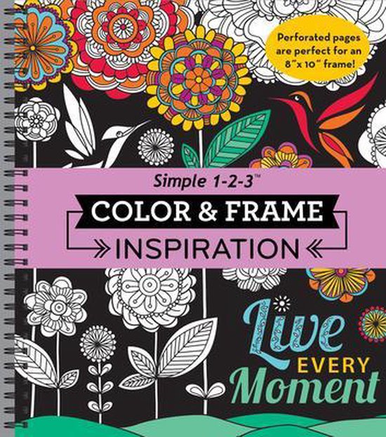 Color & Frame- Color & Frame - Inspiration (Adult Coloring Book)