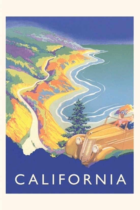 Pocket Sized - Found Image Press Journals- Vintage Journal California Travel Poster