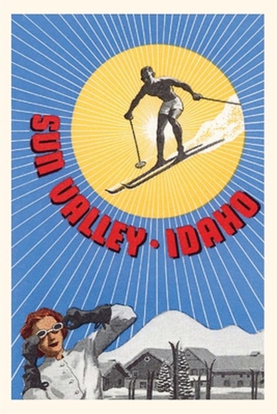 Pocket Sized - Found Image Press Journals- Vintage Journal Sun Valley Ski and Sun Travel Poster