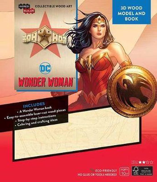 Incredibuilds: Dc Comics: Wonder Woman 3D Wood Model and Book