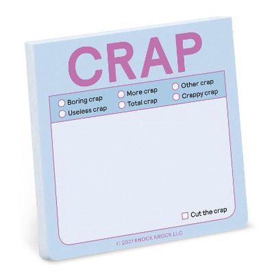 Sticky Note: Crap