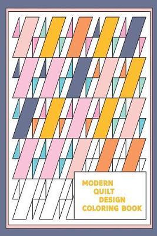 Modern Quilt Design Coloring Book