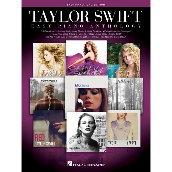 Taylor Swift Easy Piano Anthology