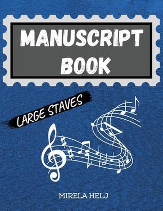 Manuscript Book Large Staves