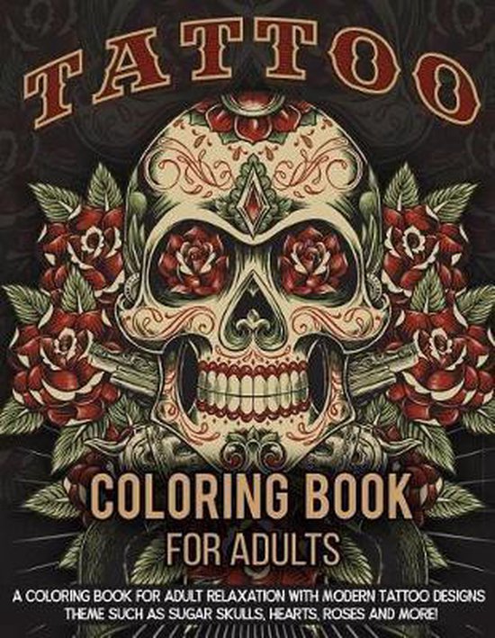 Tattoo Coloring Book for Adults