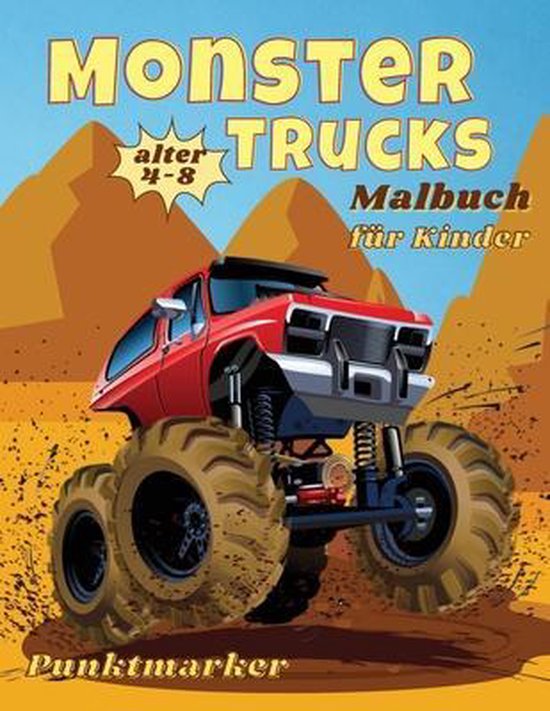 Monster Trucks Frbung Buch Punktmarker Geschicklichkeit mit der Schere