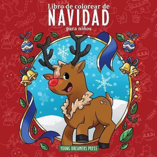 Cuadernos Para Colorear Niños- Libro de colorear de Navidad para niños