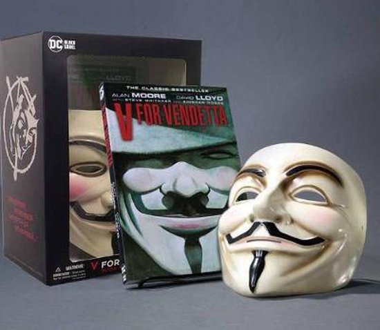 V FOR VENDETTA BOOK & MASK SET