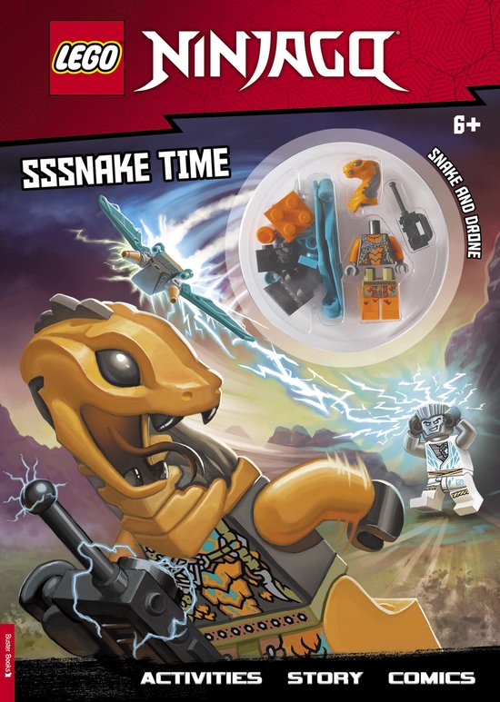 LEGO Minifigure Activity- LEGO NINJAGO: Sssnake Time Activity Book (with Snake Warrior Minifigure)