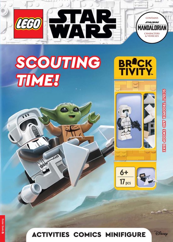 LEGO Minifigure Activity- LEGO Star Wars: Scouting Time (with Scout Trooper minifigure and swoop bike)