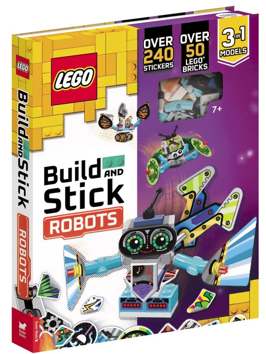 LEGO Build and Stick Activity Box- LEGO Books: Build and Stick: Robots