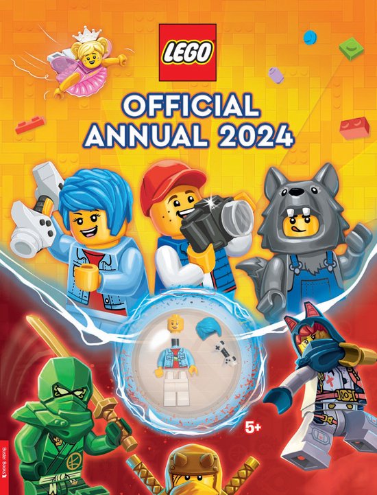 LEGO Minifigure Activity- LEGO Books: Official Annual 2024 (with gamer LEGO minifigure)