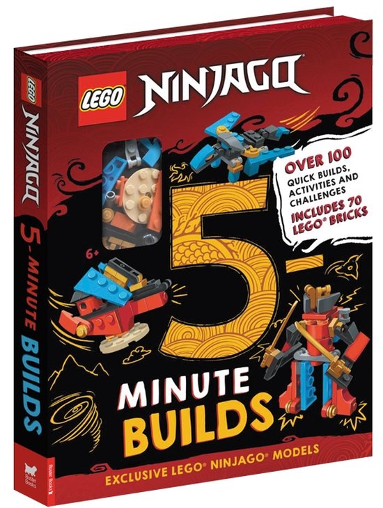 LEGO 5-Minute Builds Activity Box- LEGO NINJAGO: Five-Minute Builds (with 70 LEGO bricks)