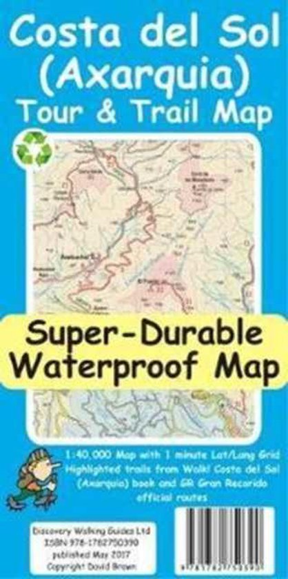 Costa del Sol (Axarquia) Tour and Trail Super-Durable Map