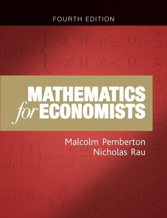 Mathematics For Economists