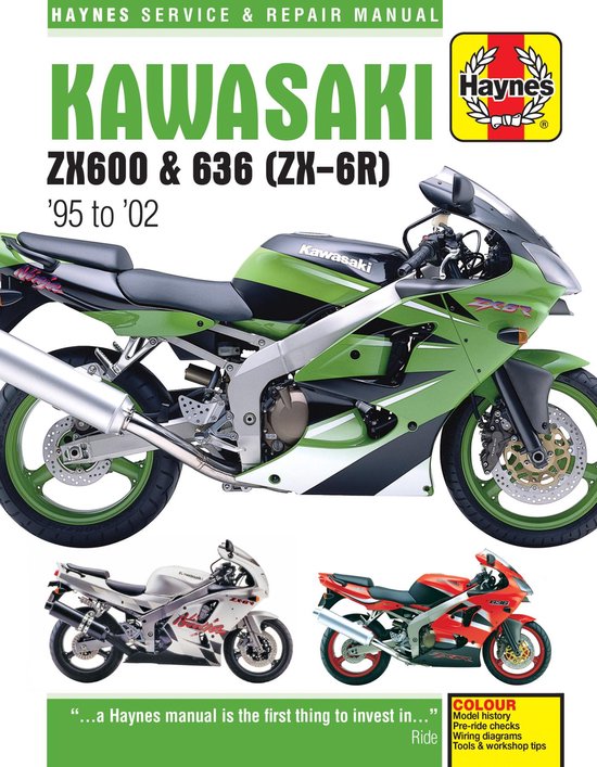 Haynes Kawasaki ZX600 & 636 - ZX-6R '95 to '02 Service & Repair Manual