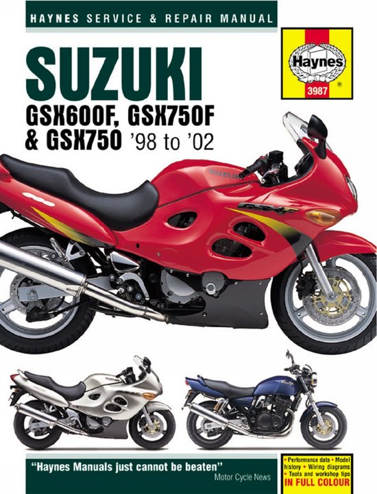 Suzuki Gsx600 & 750 Motorcycle Repair Manual