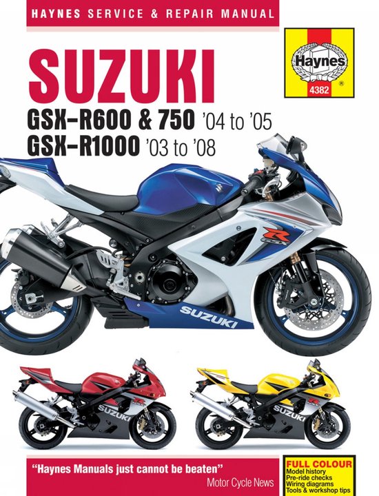 Suzuki GSX R6 750 04 05 R1000 03