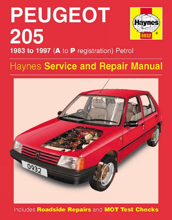 HM Peugeot 205 1983-1997 Repair Manual