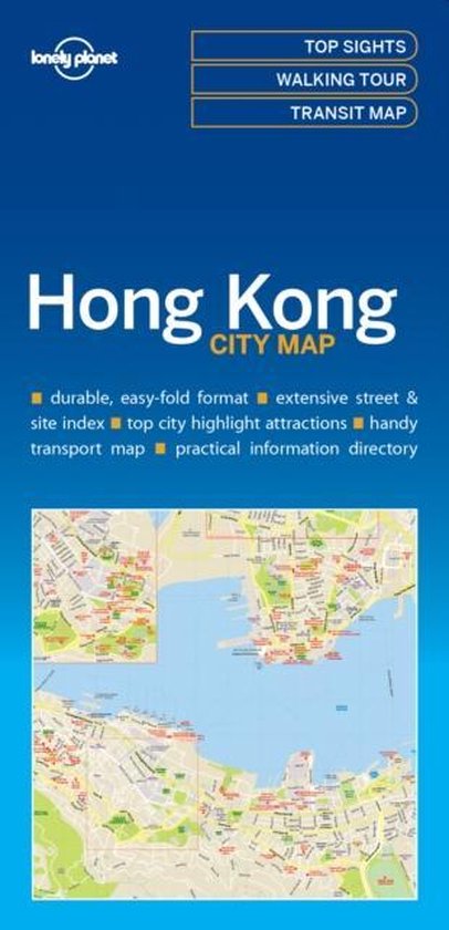 Lonely Planet Hong Kong City Map