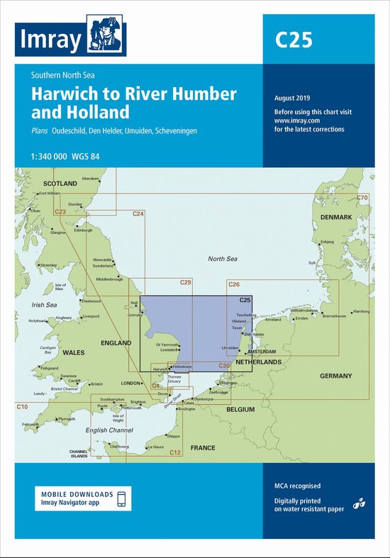 Imray C25 Holland to Harwich