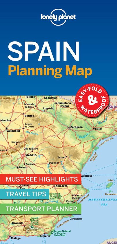 Lonely Planet Spain Planning Map