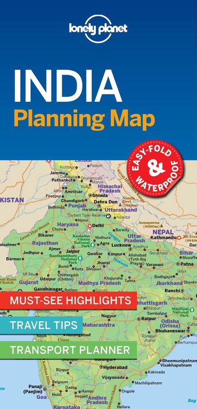 Lonely Planet India Planning Map