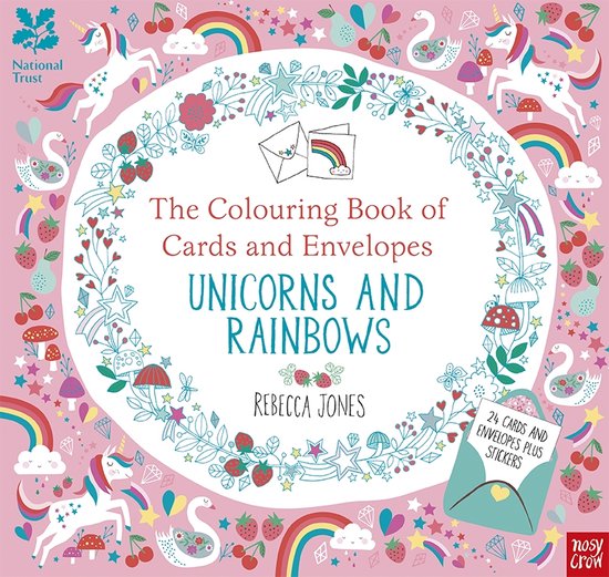 National Trust: The Colouring Book of Cards and Envelopes - Unicorns and Rainbows