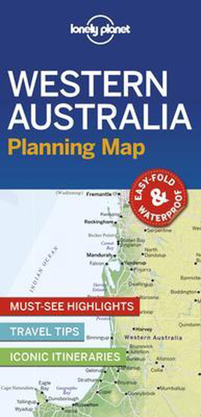 Lonely Planet Western Australia Planning Map