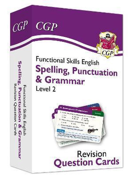 New Functional Skills English Revision Question Cards: Spelling, Punctuation & Grammar - Level 2