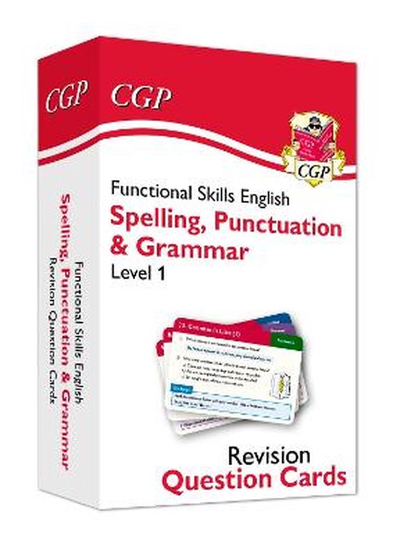 New Functional Skills English Revision Question Cards: Spelling, Punctuation & Grammar - Level 1