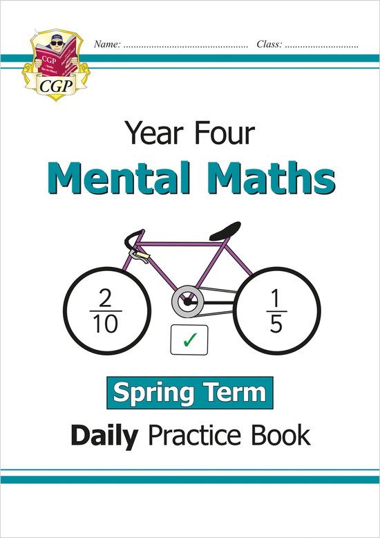 CGP Year 4 Daily Workbooks- KS2 Mental Maths Year 4 Daily Practice Book: Spring Term