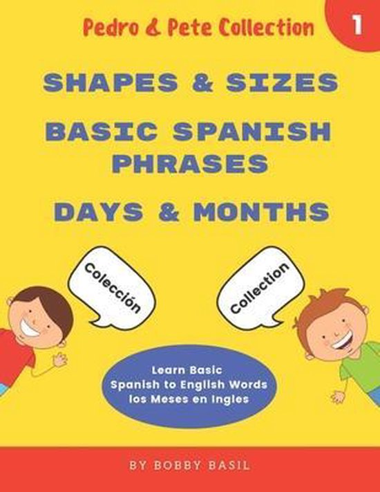 Pedro & Pete Books for Kids Bundle Box Set- Learn Basic Spanish to English Words