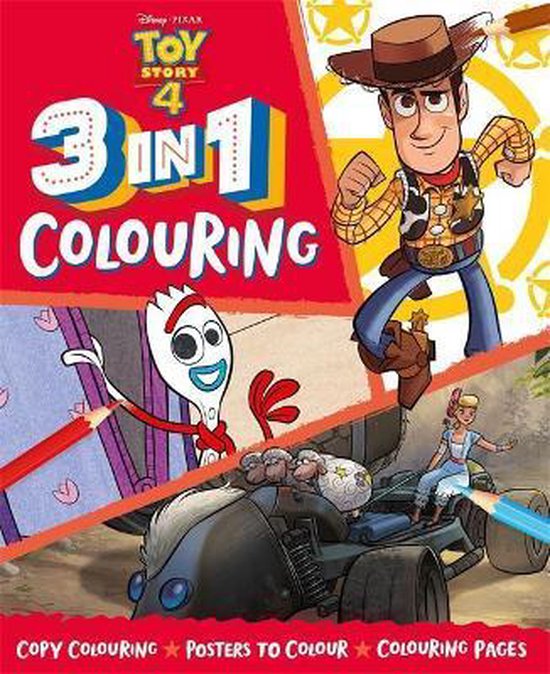 Disney - Toy Story 4 - 3-in-1 Kleurboek - 3+ Jaar