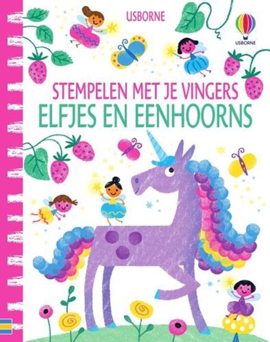 Stempelen met je vingers 1 - Elfjes en eenhoorns