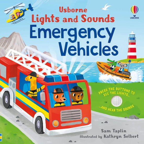 Lights and Sounds Books- Lights and Sounds Emergency Vehicles