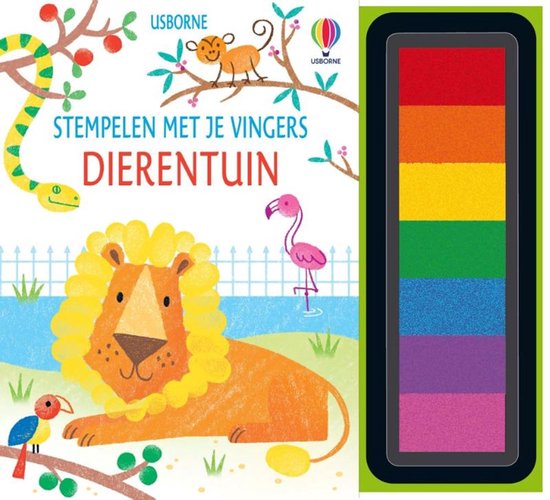 Stempelen met je vingers 1 - Dierentuin