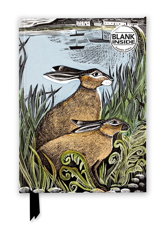 Flame Tree Blank Notebooks- Angela Harding: Rathlin Hares (Foiled Blank Journal)