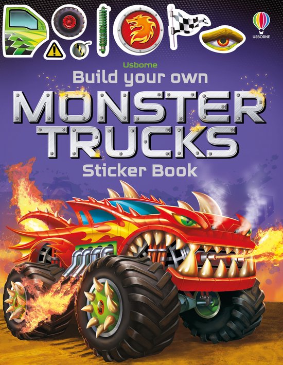 Build Your Own Sticker Book- Build Your Own Monster Trucks Sticker Book