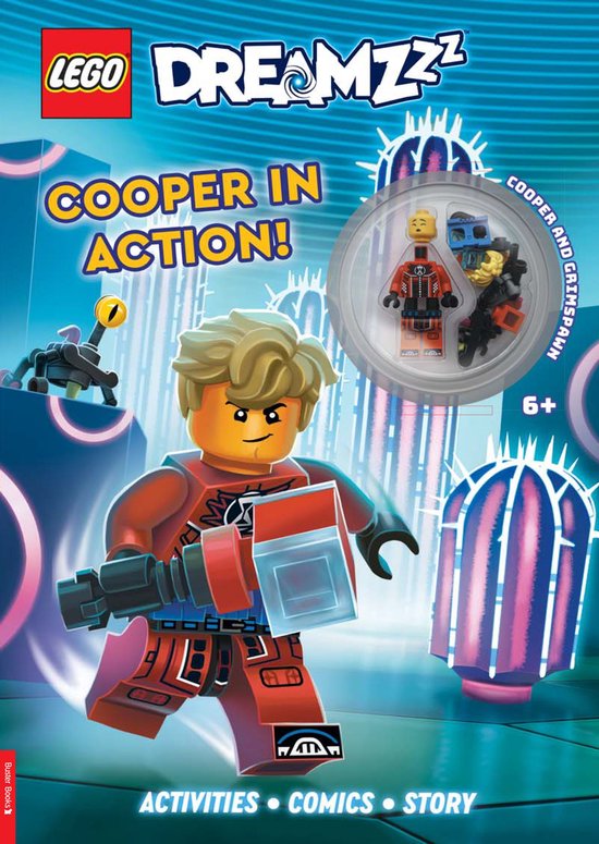 LEGO Minifigure Activity- LEGO DREAMZzz: Cooper in Action (with Cooper LEGO minifigure and grimspawn mini-build)