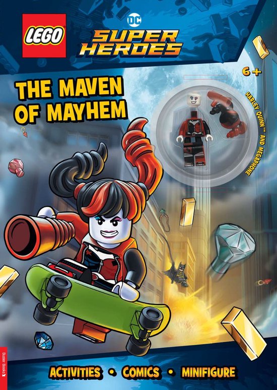 LEGO Minifigure Activity- LEGO DC Super Heroes: Maven of Mayhem (with Harley Quinn LEGO minifigure and megaphone)