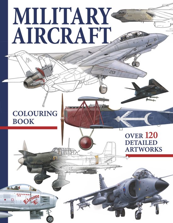 Military Aircraft Colouring Book