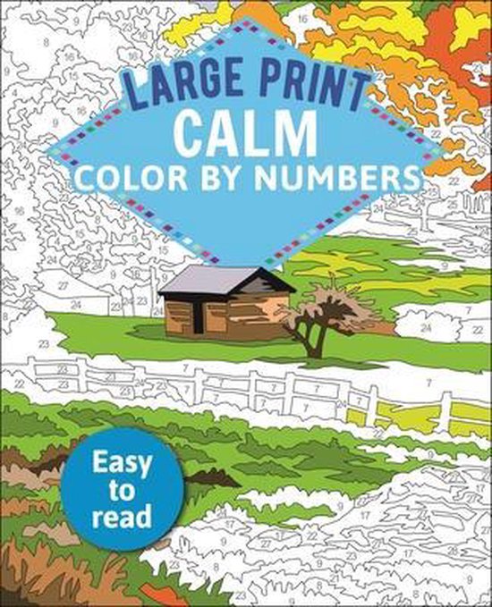 Sirius Large Print Color by Numbers Collection- Large Print Calm Color by Numbers