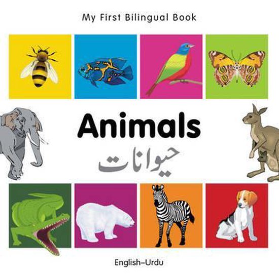 My First Bilingual Book - Animals - English-urdu