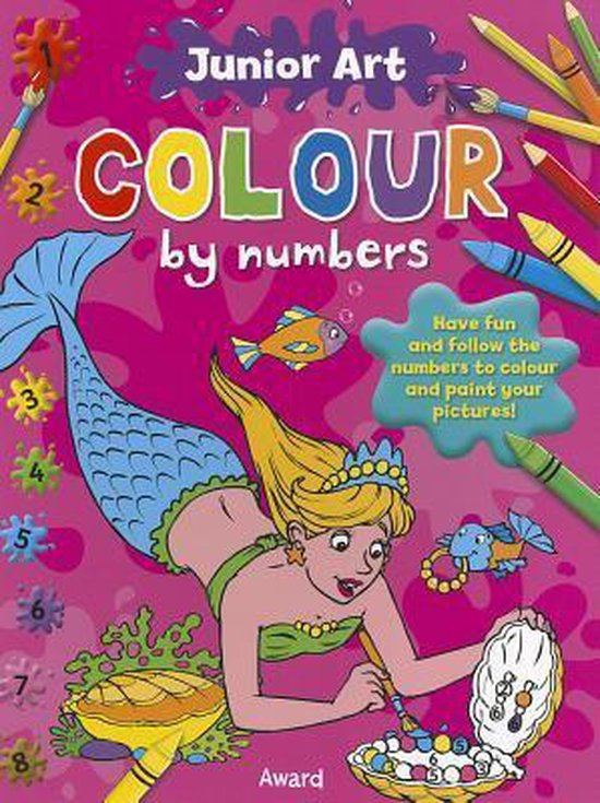 Mermaid Colour By Numbers