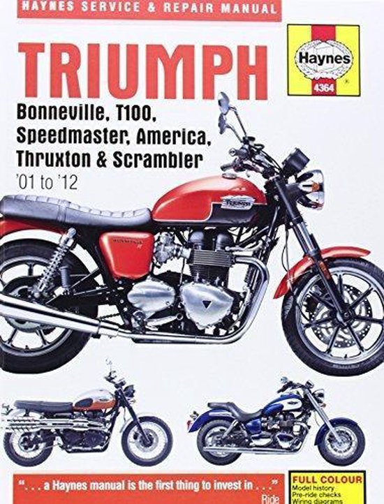 Triumph Bonneville, T100, Speedmaster, America Service and Repair Manual